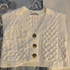 Zara button down sweater vest